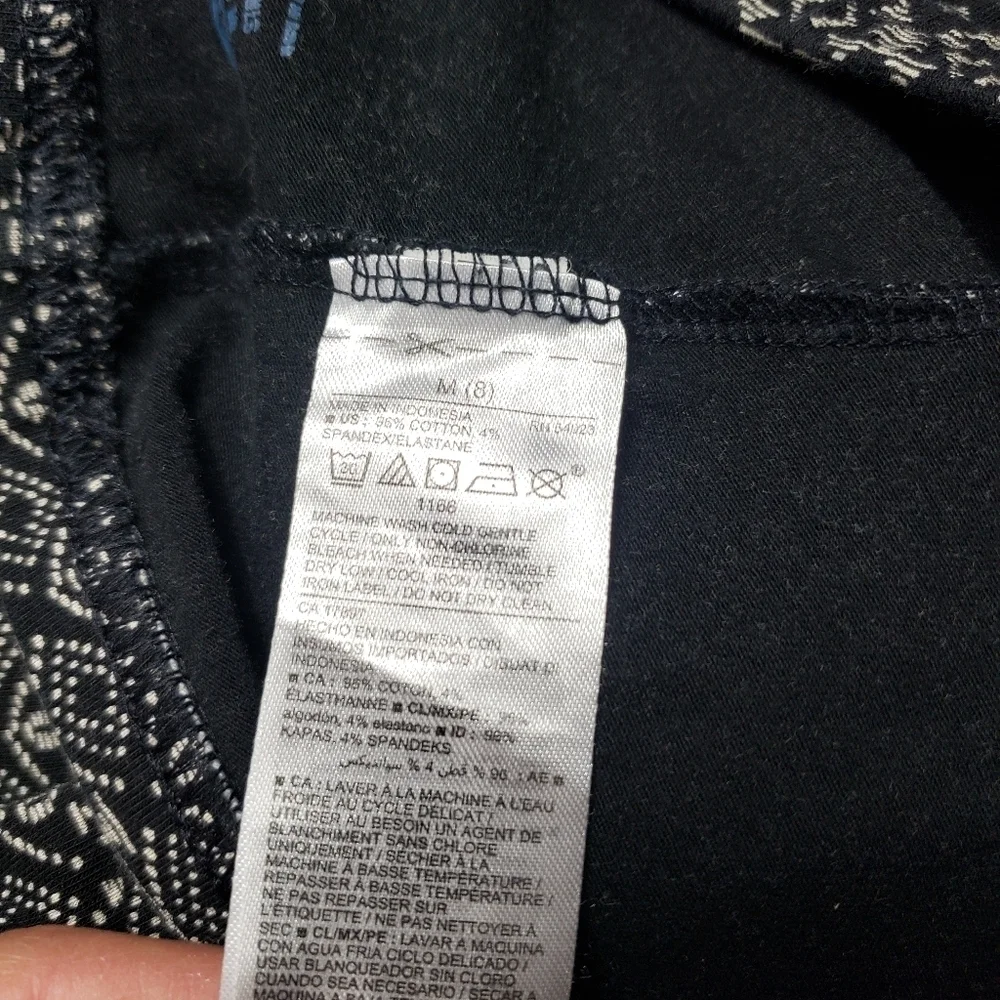 old navy girls size medium 8 aztec black and white leggings